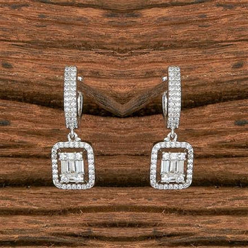 Luxury Baguette-Cut Zircon Rectangle Dangle Earring