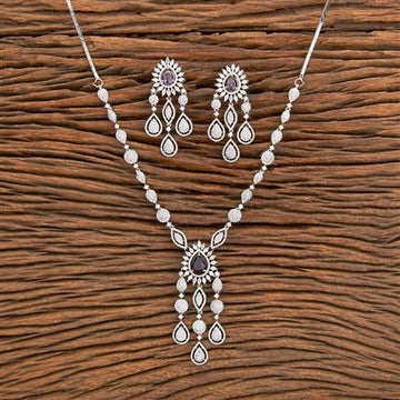 Crystal Drop Necklace Set