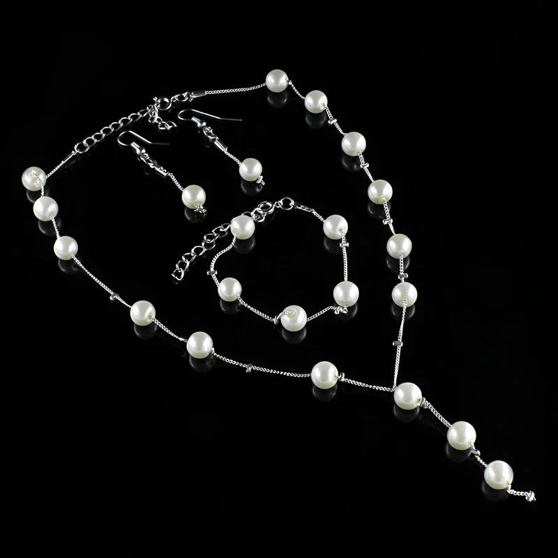 Elegant Pearl Jewelry Set