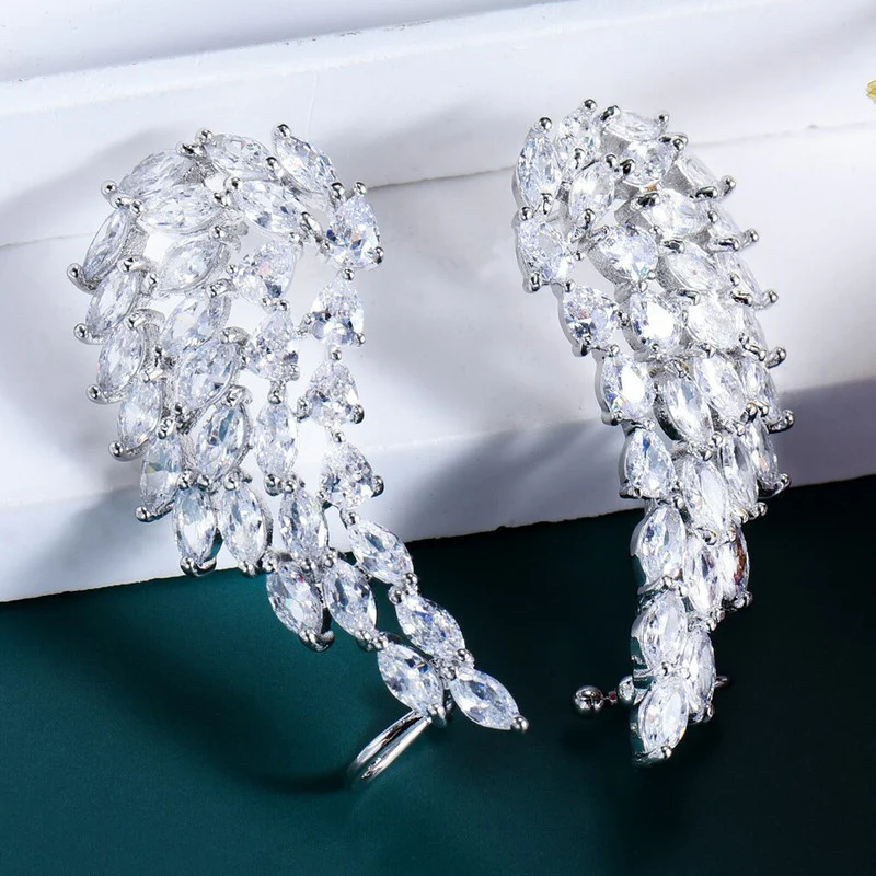 Sparkling Angel Wing Ear Cuff