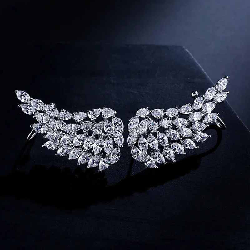 Sparkling Angel Wing Ear Cuff