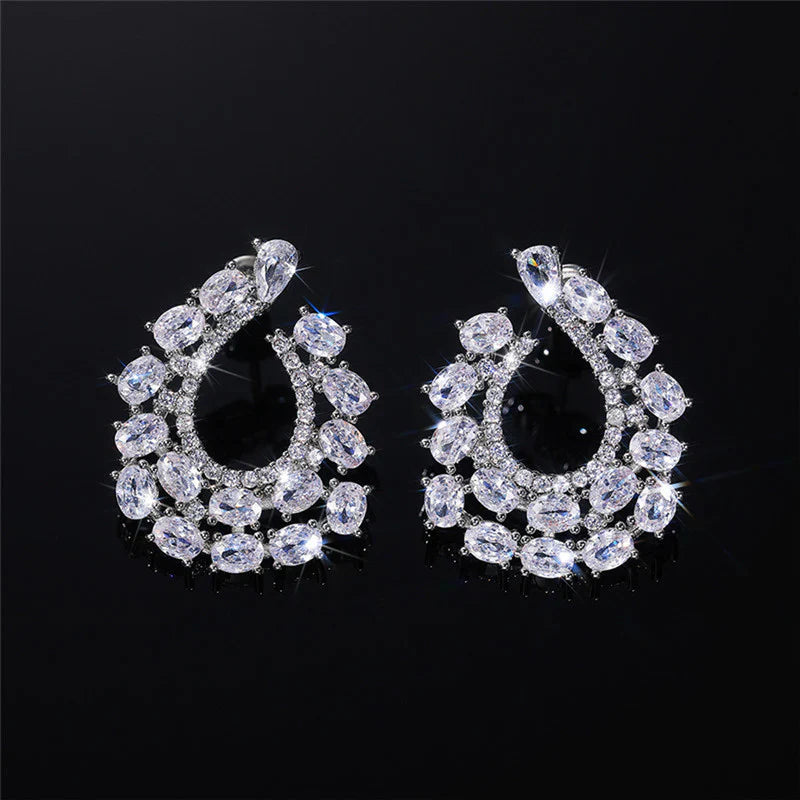 Luxe Teardrop Crystal Statement Earring