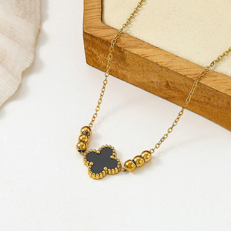 Gold Clover Charm Bracelet