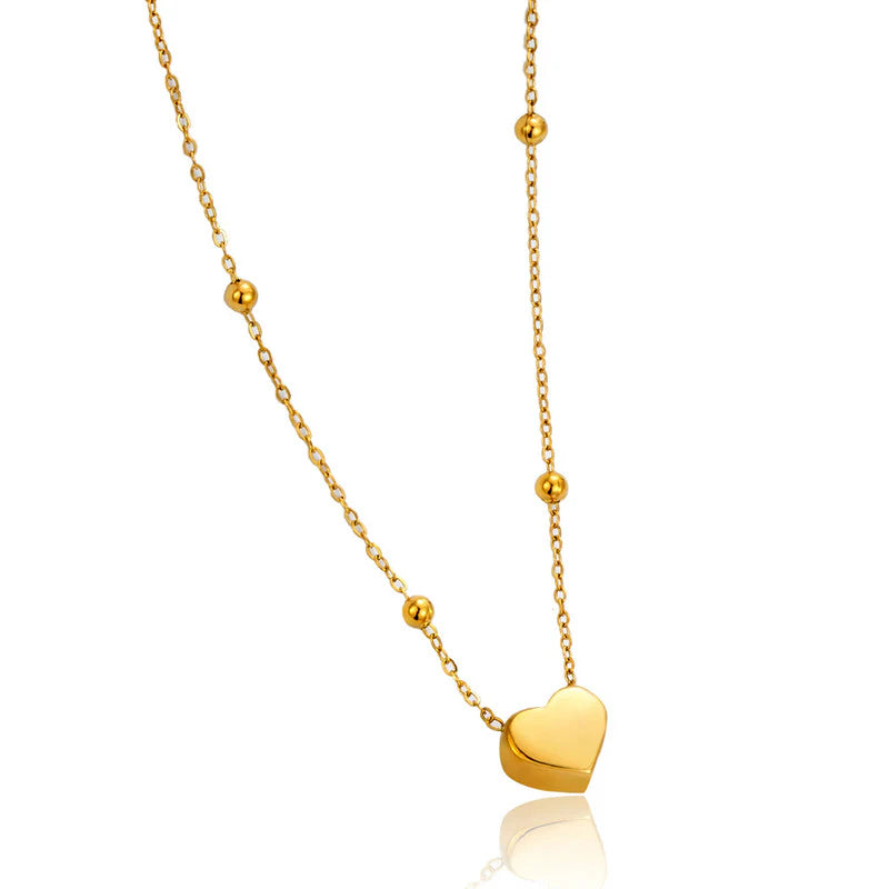 Anti Tarnish Amoura Heart Pendant Necklace