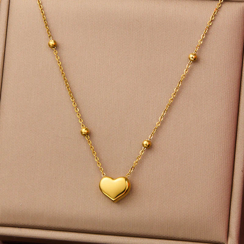 Anti Tarnish Amoura Heart Pendant Necklace
