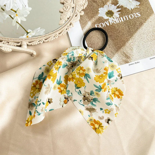 Creative Retro Romantic Classic Pure Color Hair Scrunchie