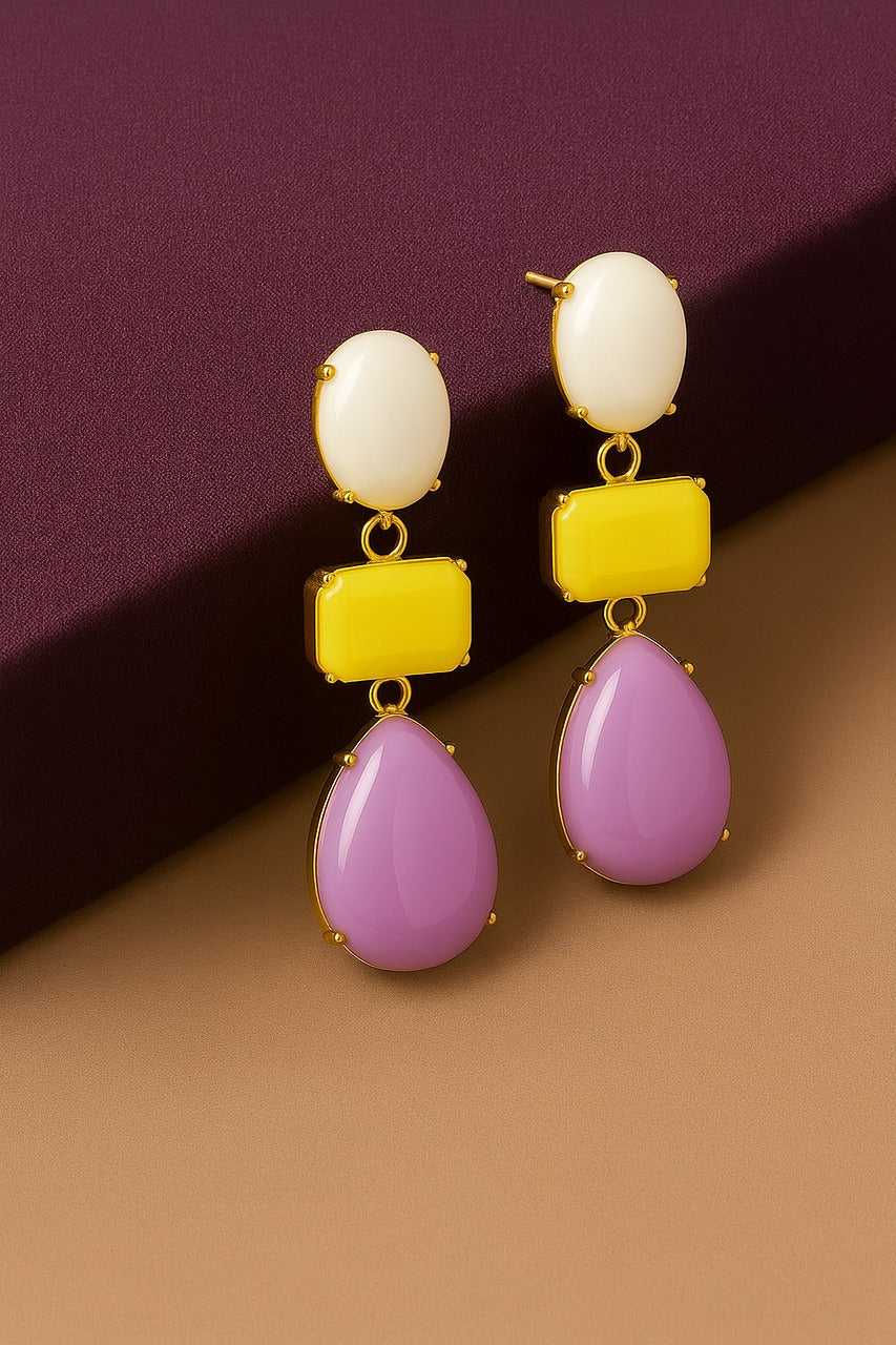 Pastel Pop Triple Drop Earring