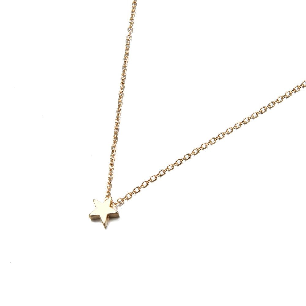 Minimalist Gold Star Pendant Necklace