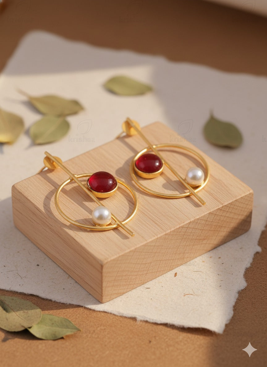 Galaxy Gold Stud Earring