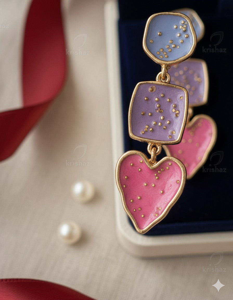 Pastel Romance Triple Drop Earring