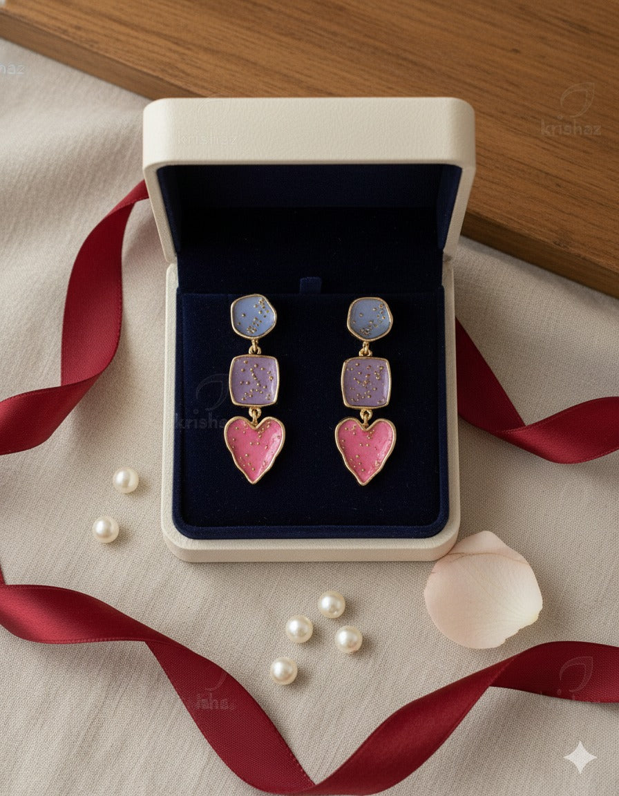 Pastel Romance Triple Drop Earring