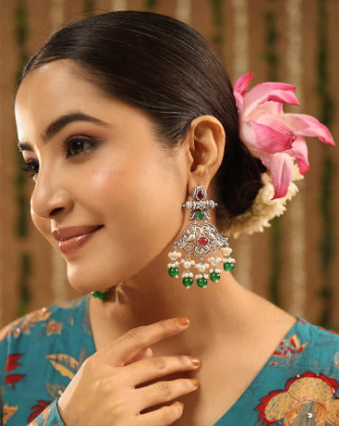 Peacock Chandbali Earring