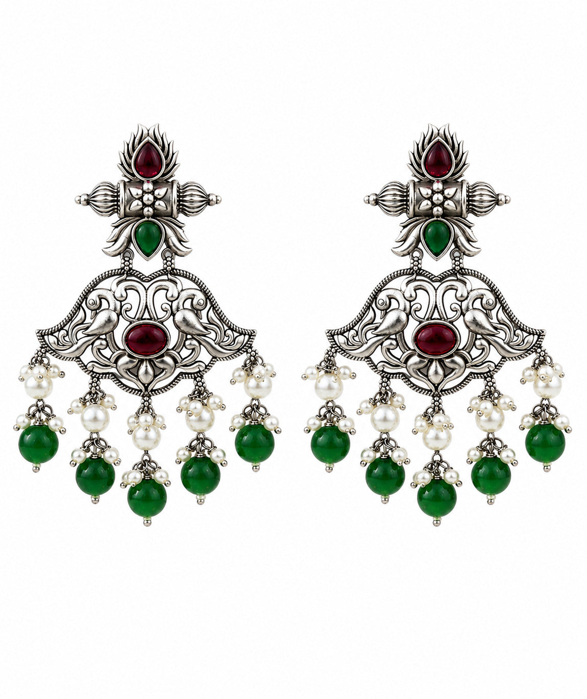 Peacock Chandbali Earring