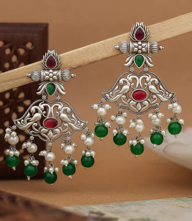 Peacock Chandbali Earring