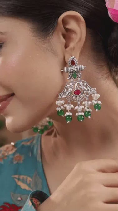 Peacock Chandbali Earring